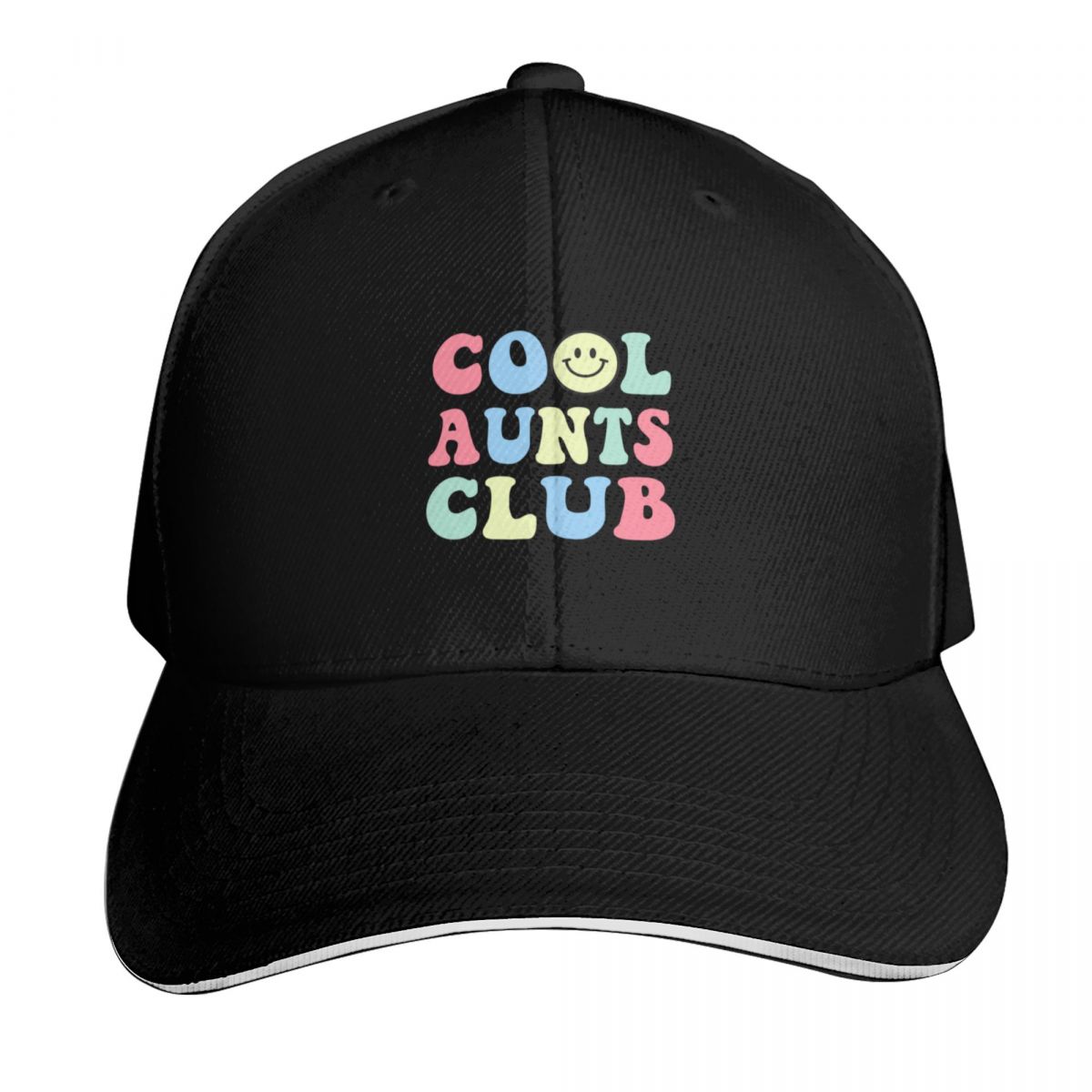 Outdoor Sport Club - หมวกเบสบอล Cool Aunt Club ลายยิ้มสุดฮา สีสันสดใส